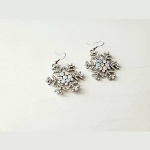 Off Park Collection Snowflake Dangle Earrings